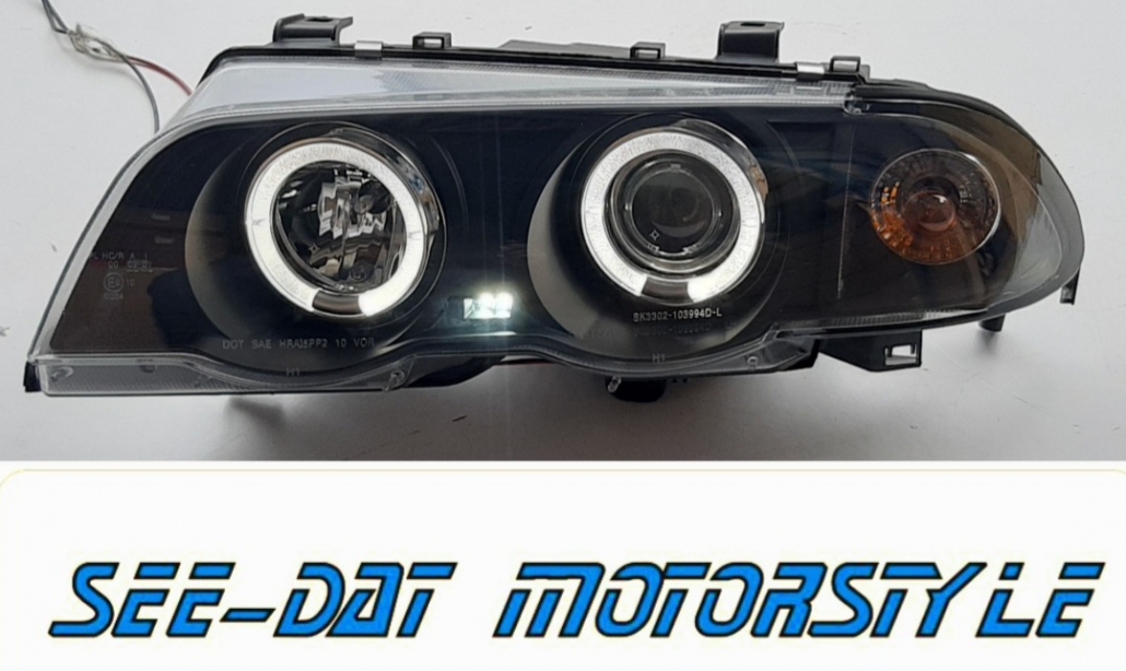 Bmw E46 4 Door Pre Facelift Angel Eye Headlights Black – Seeger D-See-Dat M
